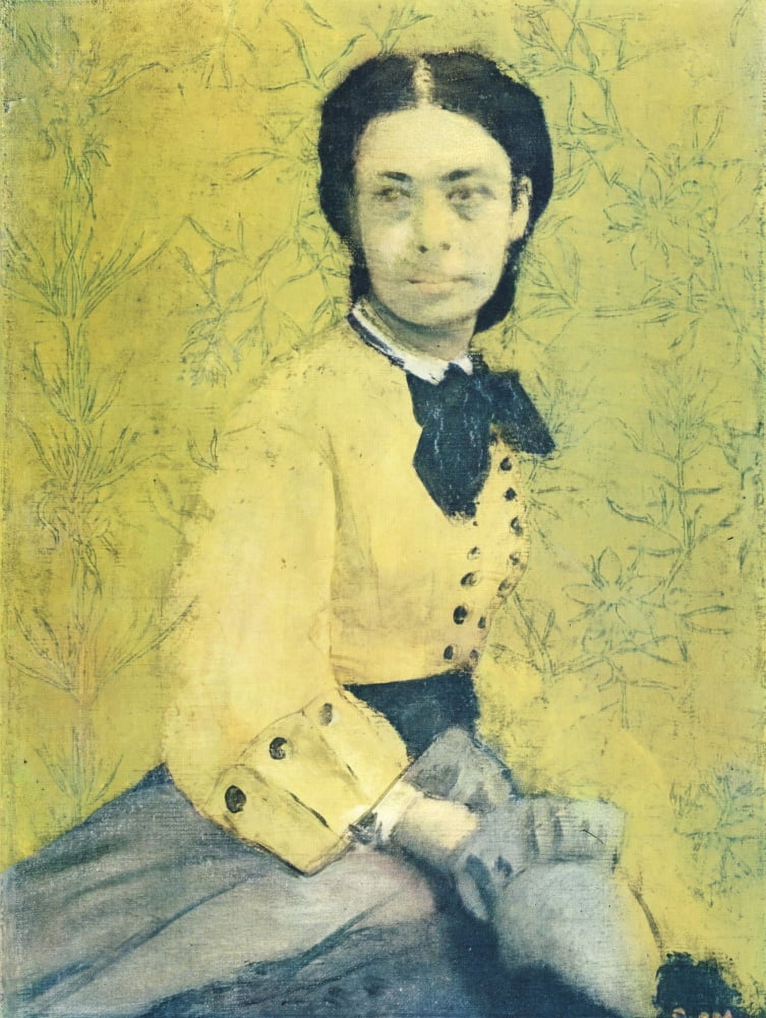 Princess Pauline de Metternich c1861 Canvas Art - Edgar Degas (24 x 36)