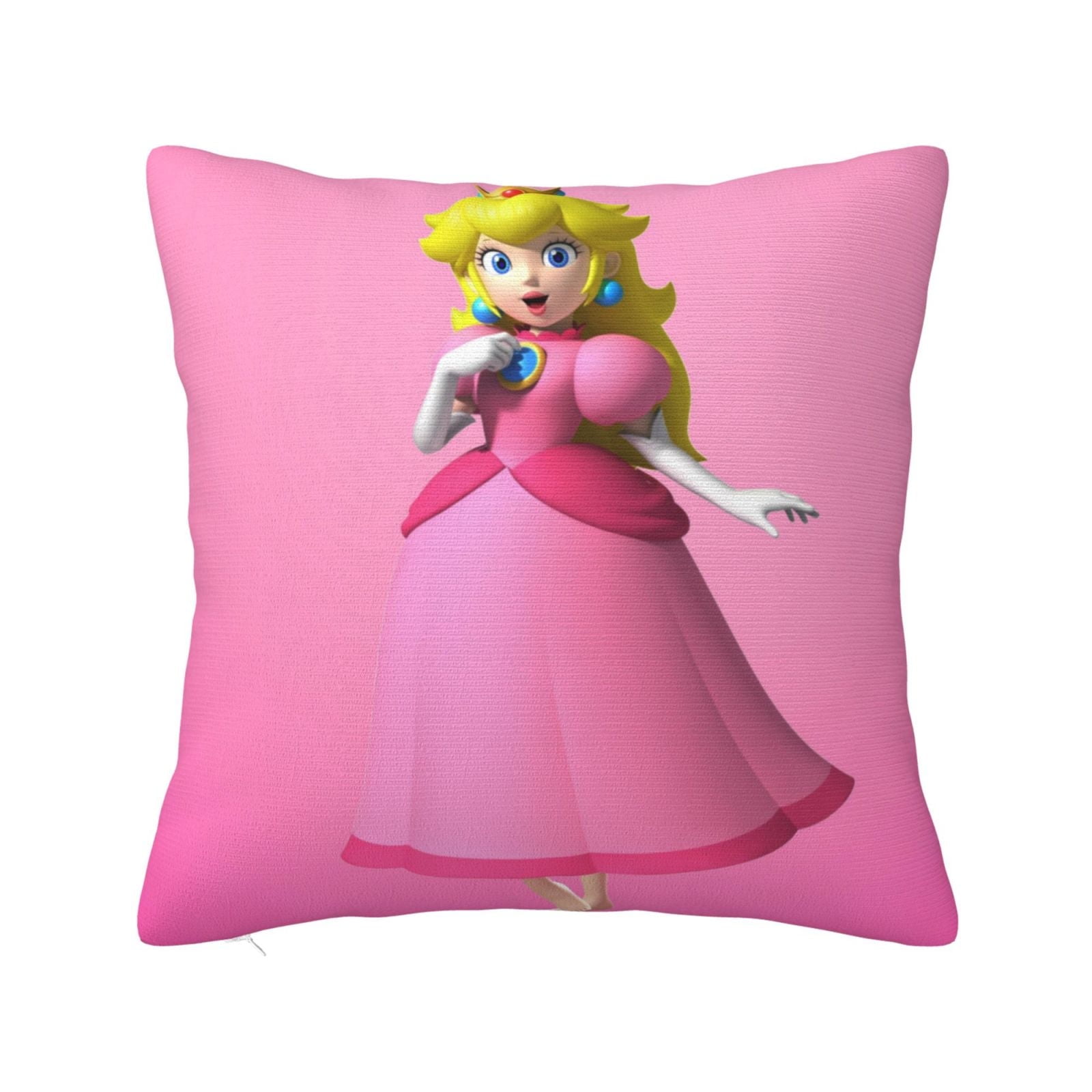 Princess Peach Throw Pillow Cover Decoration Pillow Case Cushion for Home Sofa Couch 20 x20 Walmart