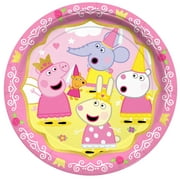 Princess Peppa Pig Plates 9in - Princess Peppa Pig Party Supplies 16 Count