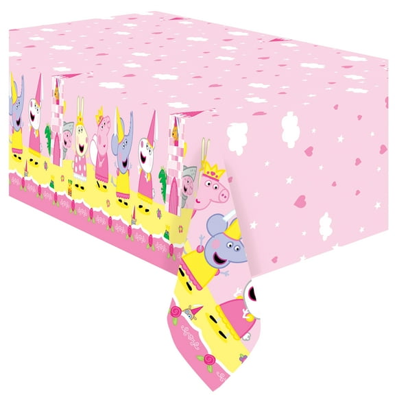 Princess Peppa Pig Table Cover 2 Pack - Princess Peppa Pig Party Supplies