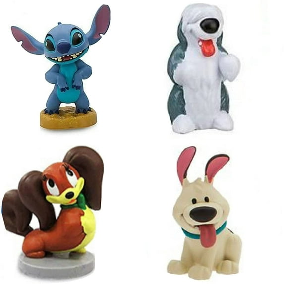 Princess Pets Max Stitch Brother Fifi 4 PVC Cake Topper Figures Figurines