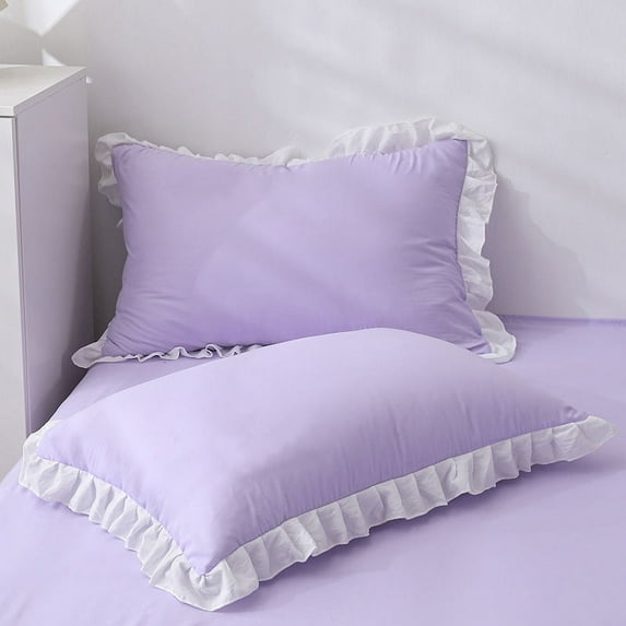 Princess Pillowcases With Ruffles Multiple Sizes Pillow Cover Comfortable Pillow Case For Adults Kids
