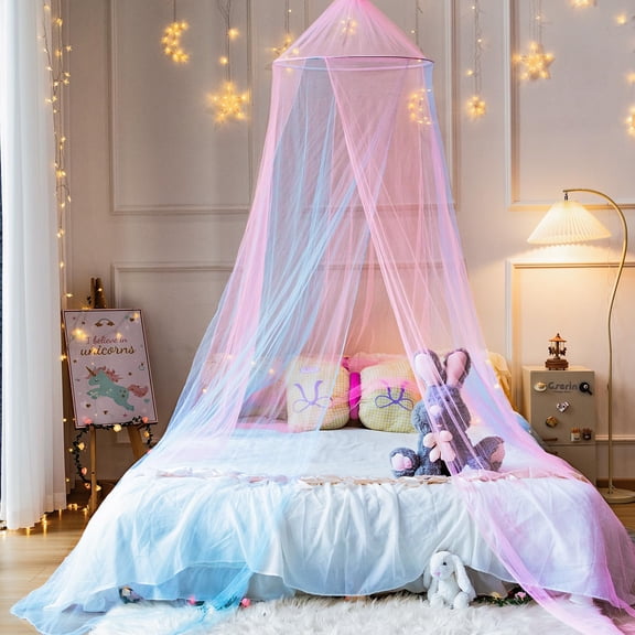 Princess Pink Blue Bed For Net Room Decor