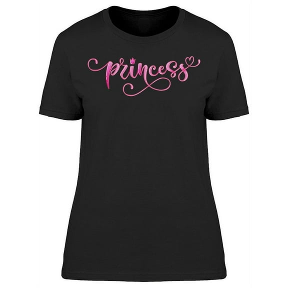 Princess Pink Font T-Shirt Women -Image by Shutterstock, Female x-Large