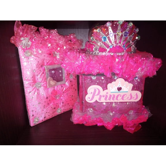 Princess Pink Storage Night Light Tufted