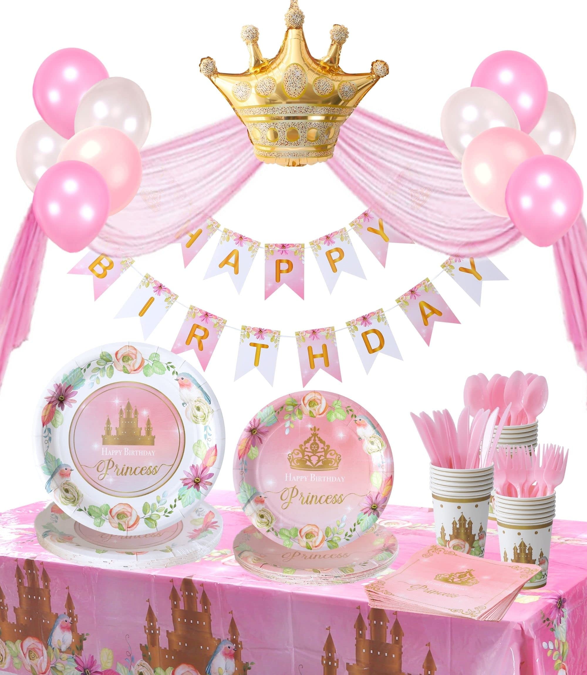 Princess Party Paper Plates 10Pc main image 1