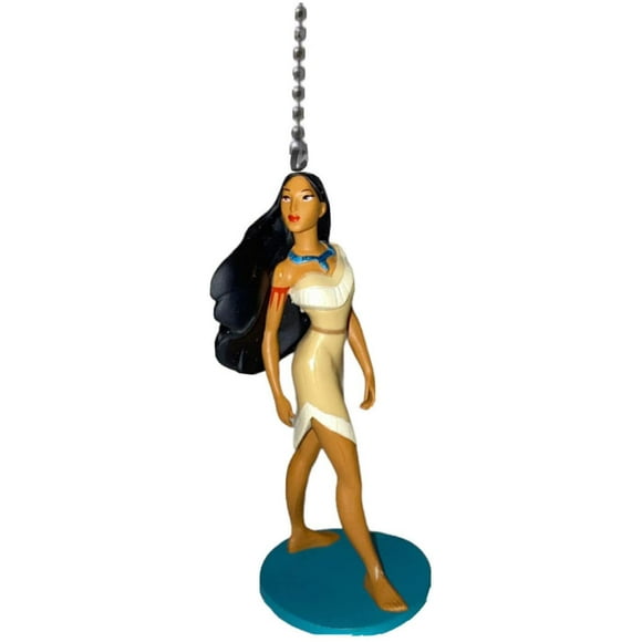 Princess Pocahontas 4" PVC Fan Lamp Light Pull Chain Figure Figurine New Rare