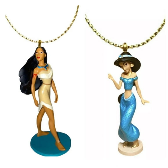 Princess Pocahontas & Jasmine PVC Ornament Figure Figurine Charm 3 New