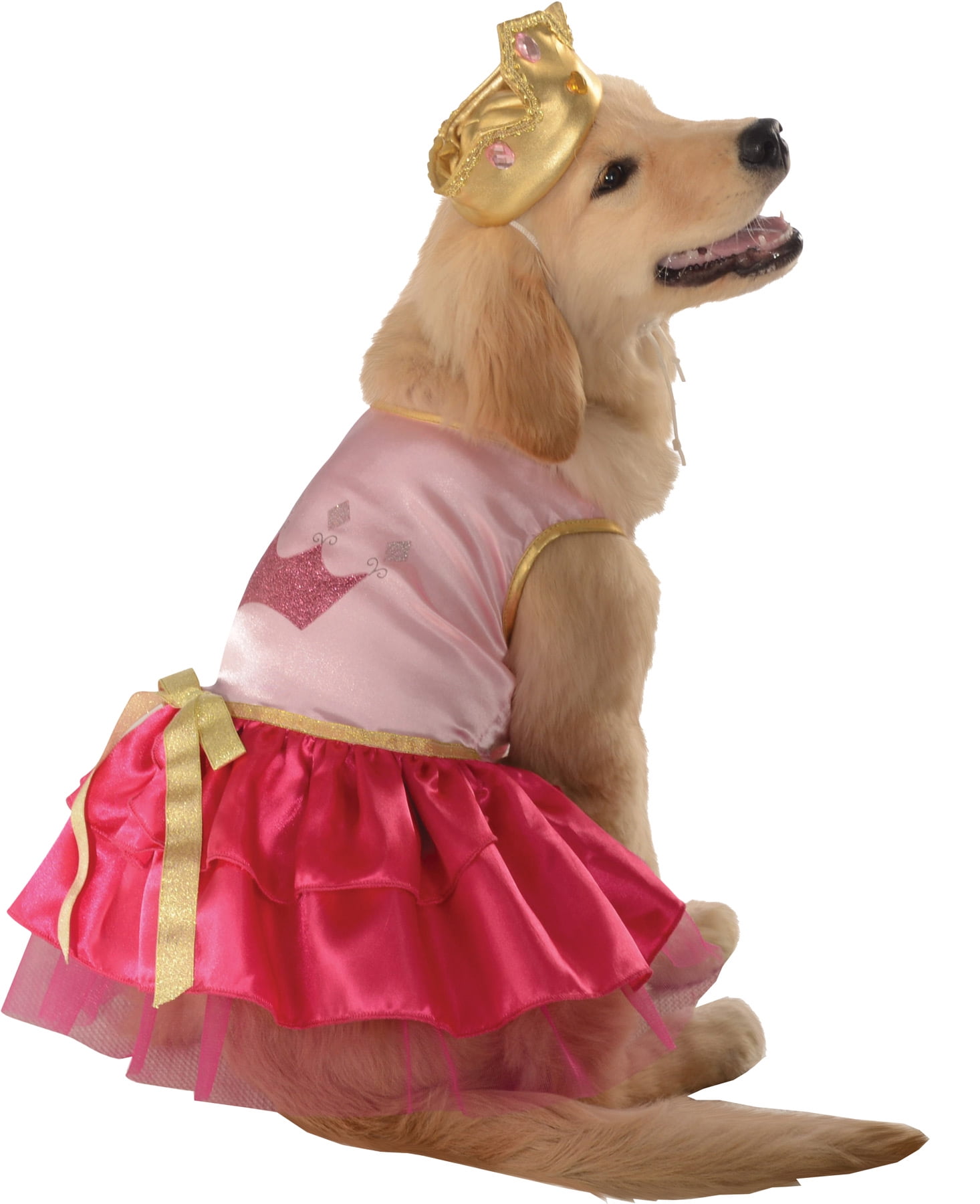 Cute Pink Princess Pup Dog Pet Costumes Size Medium 15"