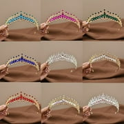 DONGYU Princess Queen Crown Tiara Crystal Rhinestone Prom Tiaras And Crowns Diadem For Women Bride Wedding Hair Accessories