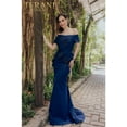 thumbnail image 1 of Women's Terani Couture 232M1561 Beaded Mermaid Long Prom 2026 Gown Navy Blue 0, 1 of 5
