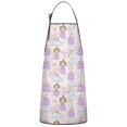 thumbnail image 1 of Princess Rainbow Castle Pattern Apron-Garden Aprons for Women with Pockets-Cotton Linen Waterproof Kitchen Cooking Gardening Aprons Adjustable for Kitchen,Cooking,BBQ and Salon 33x27 Inch, 1 of 7
