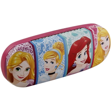 Princess Rapunzel, Cinderella, Ariel, Sleeping Beauty Hard Shell Eyeglass Case Clamshell for Boys Girls Kids Small Frames