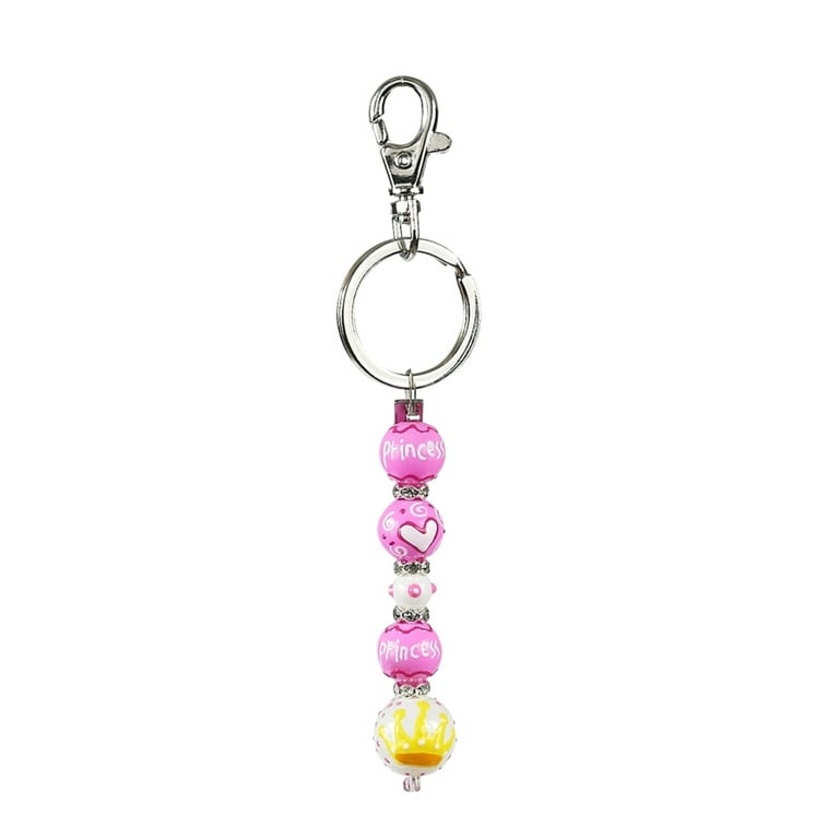 Princess Rhinestone Glass Beaded Kate and Macy Keychain Clementine