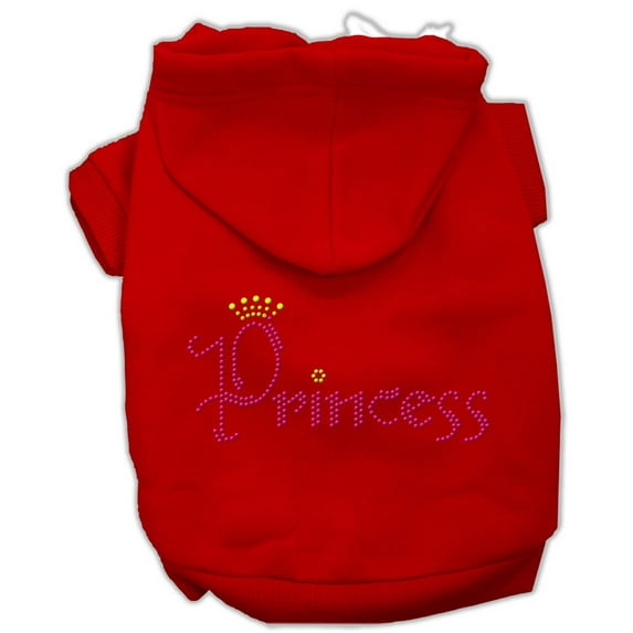 Pet, Dog Cat Hoodie Rhinestone, "Princess"
