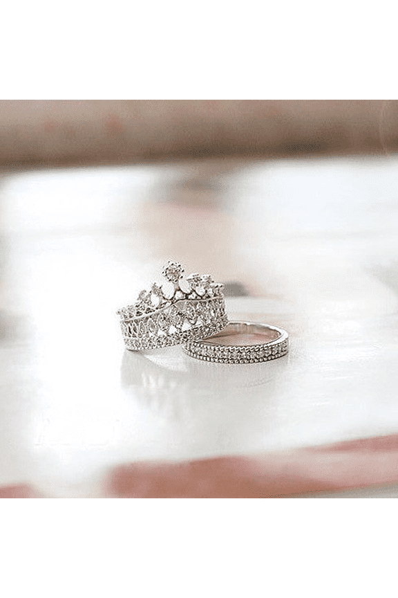 Princess Ring Set Of 2 - Ring Size - 9