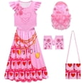thumbnail image 1 of Princess Rise of Red Cosplay Costume 5Pcs, Top, Skirt, Handbag, Gloves and Wig Collection, Halloween Costume for Anime Masquerade Birthday Party, 1 of 8