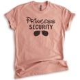 thumbnail image 1 of Princess Security Shirt, Unisex Women's Men's Shirt, Funny Princess Shirt, Princess Vacation Tee Theme Park, Heather Sunset, XX-Large, 1 of 6
