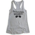 thumbnail image 1 of Princess Security Tank Top, Ladies Racerback Tank Top, Funny Princess Tank, Princess Vacation Tank, Heather Gray, XX-Large, 1 of 3