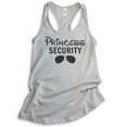 thumbnail image 1 of Princess Security Tank Top, Ladies Racerback Tank Top, Funny Princess Tank, Princess Vacation Tank, Silver Gray, Medium, 1 of 3