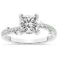 thumbnail image 1 of Princess Shape 1 Carat IGI Certified Lab Grown Diamond Ring | 14K White Gold | Phoebe Twigs Diamond Ring | FG-VS1-VS2 Quality Friendly Diamonds, 1 of 5