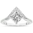 thumbnail image 1 of Princess Shape 2 Carat IGI Certified Lab Grown Diamond Ring | 14K White Gold | Athena Chevron Twist Diamond Ring | FG-VS1-VS2 Quality Friendly Diamonds, 1 of 5