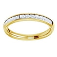 thumbnail image 1 of AFFY Princess Shape White Natural Diamond Engagement Wedding Ring In 14K Yellow Gold (0.62 Cttw), 1 of 1