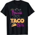 thumbnail image 1 of Princess Shirt My Princess Name Is Taco Belle Taco Lover T-Shirt Black Small, 1 of 4