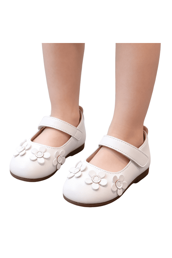 Princess Shoes, Kids Flat Shoes, Shoes for Kids, Girl School Shoes, Little Girls Dress Shoes 2026 3d Flower Princess Party Flats Comfy Mary Jane Toddler Footwear Kids Shoes, White US-13C/EU-29