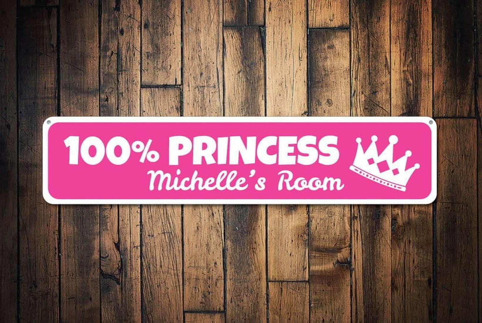 Princess Room Loading Sign Princess Sign Kid's Room Sign 100% Princess Metal Aluminum Sign Crown ...