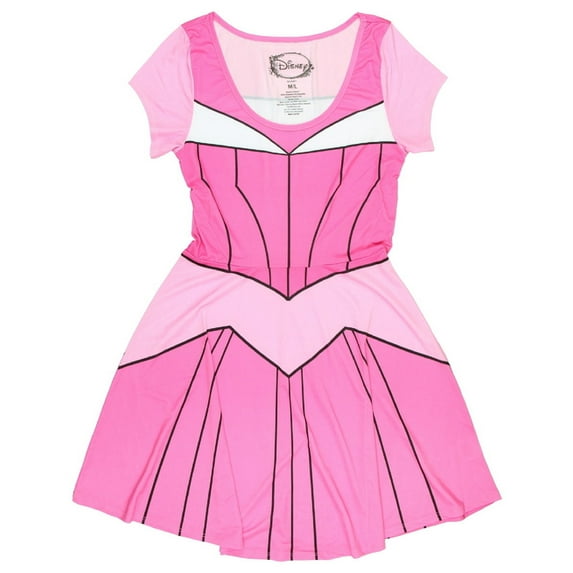 Princess Skater Ballerina Juniors Costume Dress (Size XS/S, Aurora Pink)