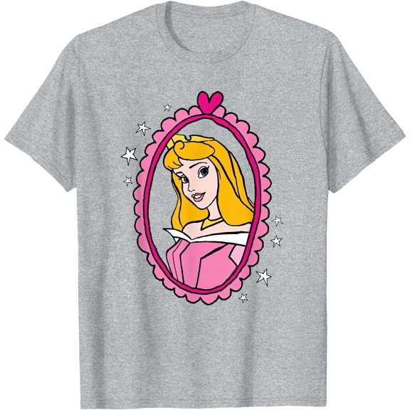 Princess Sleeping Beauty Aurora Portrait DTG Print Unisex T-Shirt