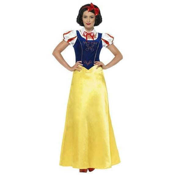 Princess Snow Costume Adult Yellow Faries Wings Wands Medium Female Fancy Dress Party Book Week Halloween