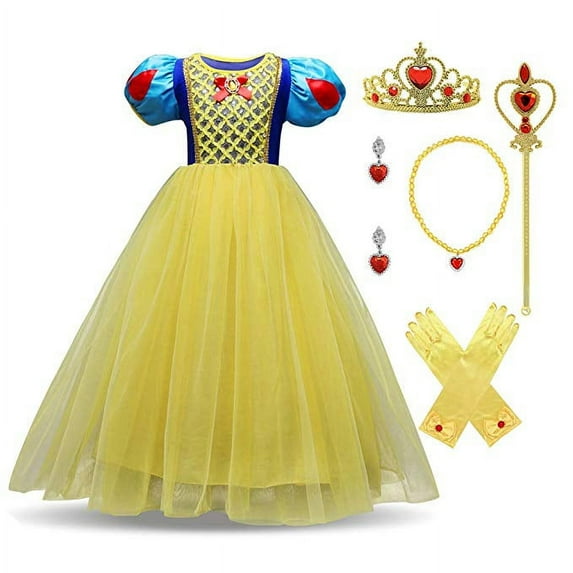 Girls Princess Dress Up Costumes Halloween Fancy Dress