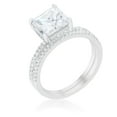 thumbnail image 1 of Princess Solitaire Wedding Set Ring, 1 of 4