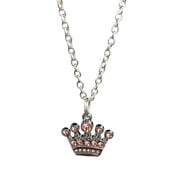 Princess Sparkle Tiara Pendant Chain Necklace