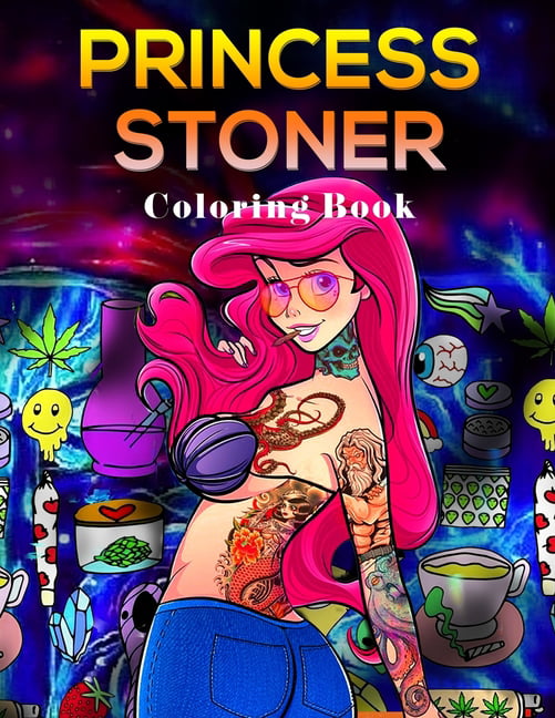 Stoner Princess coloring book with Alcohol markers : r