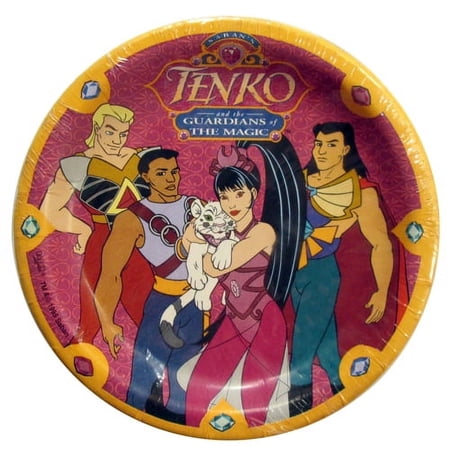 Princess Tenko Characters Disposable Paper Plates, 8 Count