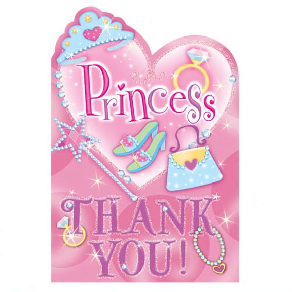 Princess Thank You Notes w/ Envelopes (8ct)
