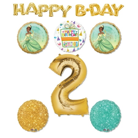Princess Tiana 2nd Birthday Party Supplies Balloon Bouquet Decorations