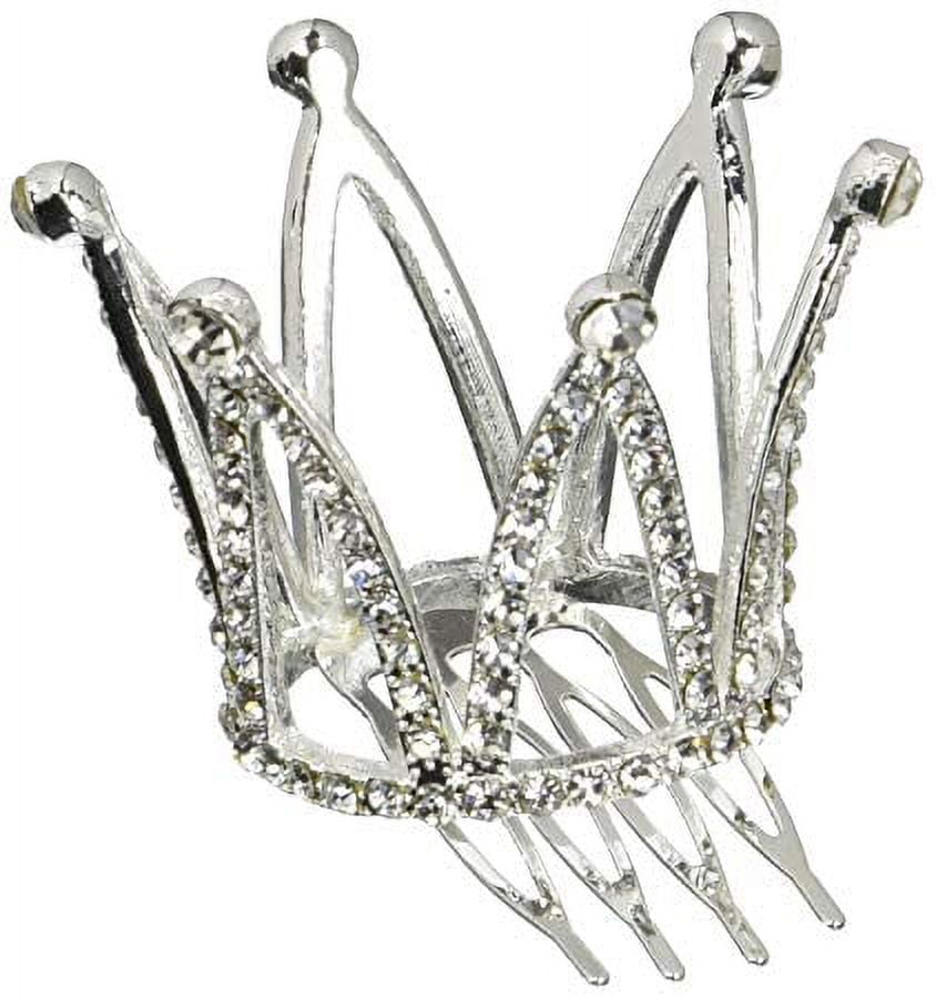 Princess Tiara Mini Crown Bridal Rhinestone Decor Hairband Toy Crown