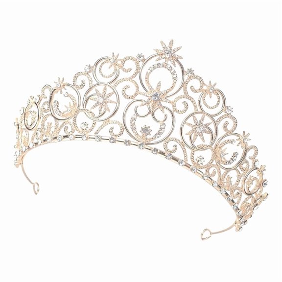 Princess Tiaras Hair Ornament Princess Headpiece With Crystal Rhinestones Jewelry For Photography And Runway