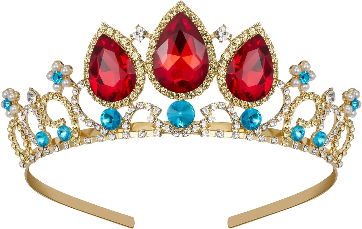 Princess Tiaras for Little Girls, Kids Dress-up Crown Headband, Birthday  Wedding Halloween Cosplay Hair Accessories - Walmart.com, image size:1500x950