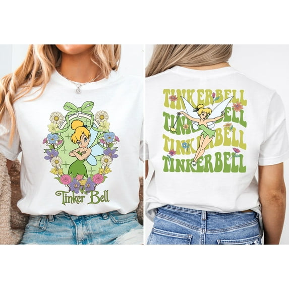 Princess Tinker Bell Shirt, Disney Fairy Magical T-shirt, Tinker Bell Neverland Shirt,White Color,Size 2XL