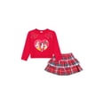 thumbnail image 1 of Princess Toddler Girls Plaid Skort Set, Sizes 12 Months - 5T, 1 of 5