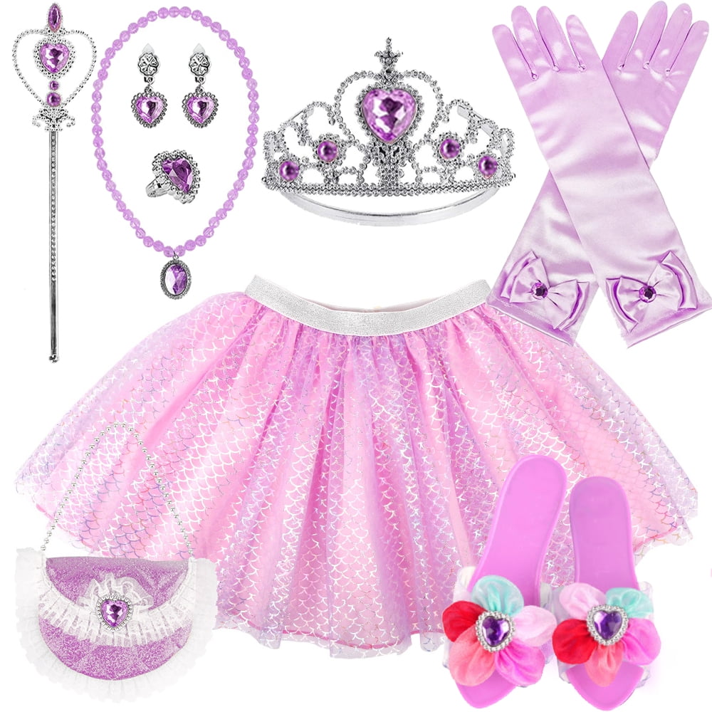 Princess Dress Up Shoes Set Princesa Para Niñas Pares De