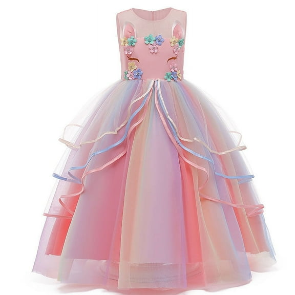 Princess Unicorn Dress Up for Little Girls Birthday Dresses Party Costumes