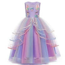 Princess Unicorn Dress Up for Little Girls Birthday Dresses Party Costumes