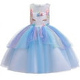 thumbnail image 1 of Princess Unicorn Dress Up for Little Girls Birthday Dresses Party Unicorn Costumes Halloween, 1 of 7
