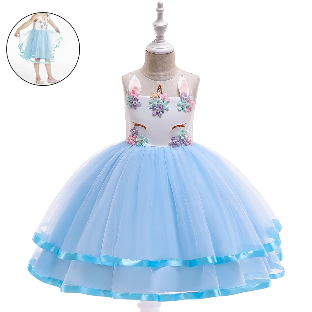 Princess Unicorn Dress Up for Little Girls Birthday Dresses Party